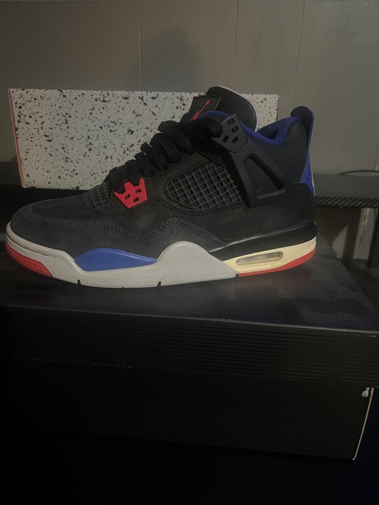 Jordan Other - Jordan Kids Black Sneakers with Blue & Red Accents